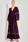 vestido longo com aplicaçao de renda vestido longo com aplicaçao de renda