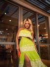 Vestido longo com babado e fenda. soltinho verão Vestido longo com babado e fenda. soltinho verão