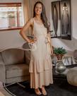Vestido Longo com Babado Vestido Longo com Babado