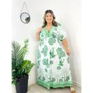 Vestido Longo Conforto Floral Plus Size -REF.5092