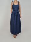 Vestido longo coral amaciado 100% algodão feminino blufera jeans 22603-1