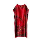 Vestido Longo De Cetim Com Estampa Floral E Xale Muçulmano Para Proteção Solar Feminino Moda