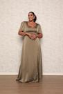 Vestido longo de festa plus size