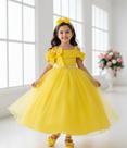 Vestido Longo Doce Elegância Amarelo Banana Club Vestido Longo Doce Elegância Amarelo Banana Club