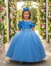 Vestido Longo Doce Elegancia Azul Serenity Formatura Festas Fardamento Vestido Longo Doce Elegancia Azul Serenity Formatura Festas Fardamento