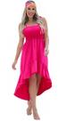 Vestido Longo Elastex Alça Feminino Cauda Com bojo Amarração