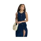 Vestido Longo Elegante Sem Mangas Com Decote Redondo, Vestido De Festa Bodycon Para Mulheres, Verão