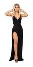 Vestido Longo Envelope Fenda Alcinha
