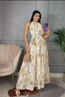 Vestido longo estampado feiminino tamanho único