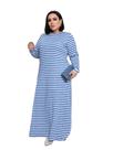 Vestido Longo Estampado Feminino Inverno Manga Longa Elegante 2757