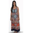 Vestido Longo Estampado Indiano Vestido Longo Estampado Indiano