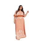 Vestido Longo Estampado Plus Size 8 Geração G1 G2 G3 G4
