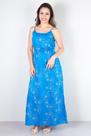 Vestido longo feminino alcinha bordado 51108