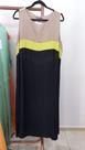 Vestido Longo Feminino Casual Tri Color com Variaçao de Cores em Viscose e Poliamida Vestido Longo Feminino Casual Tri Color com Variaçao de Cores em Viscose e Poliamida