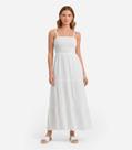 Vestido Longo Feminino De Lastex Duna Liso Select Branco Vestido Longo Feminino De Lastex Duna Liso Select Branco