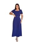 Vestido Longo Feminino Plissado com Cinto Encantador