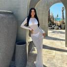 Vestido Longo Feminino Sexy Transparente De Manga Comprida Em Tule, Estilo Praia, Para Cobrir O Maiô