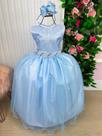Vestido Longo Festa Formatura Azul Bebê para Meninas