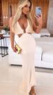 Vestido longo fivela dourada TAM P e M sem bojo
