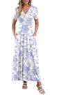 Vestido Longo Floral AUSELILY com Comprimento até o Tornozelo e Caimento Fluido