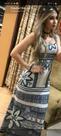 Vestido longo folk Monda 021382