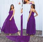 Vestido Longo Franzido na alça Rosa