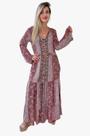 Vestido Longo Indiano Estampado Toque de Seda-Cod.LDR-1644