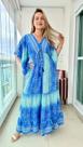 Vestido Longo Indiano Estampado Toque de Seda-Cod.LDR-17501