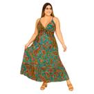 Vestido Longo Indiano FMF Estampa Linha Premium