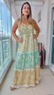Vestido Longo Indiano Linha Luxo Premium Boho Chic c/ Forro-cod.125