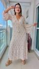 Vestido Longo Indiano Linha Luxo Premium Boho Chic c/ Forro-cod.129
