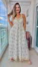 Vestido Longo Indiano Linha Luxo Premium Boho Chic c/ Forro-cod.130