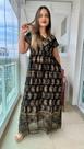 Vestido Longo Indiano Linha Luxo Premium Boho Chic c/ Forro-cod.150