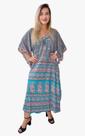 Vestido Longo Indiano Tipo Kaftan Toque de Seda - Cod. 1701