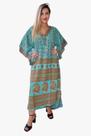 Vestido Longo Indiano Tipo Kaftan Toque de Seda - Cod. 1703