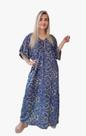 Vestido Longo Indiano Tipo Kaftan Toque De Seda - Cod. 5005