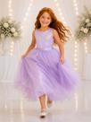 Vestido Longo Infantil Lilás Lavanda Formatura Casamento Social Festa Pérolas Princesa Florista Aniversário Vestido Longo Infantil Lilás Lavanda Formatura Casamento Social Festa Pérolas Princesa Florista Aniversário