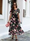 Vestido longo jany pim estampado social 5010105
