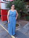 Vestido longo jeans Vestido longo jeans