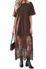 Vestido longo LEMAFER feminino 2026, verão, casual, floral, patchwork Vestido longo LEMAFER feminino 2026, verão, casual, floral, patchwork