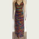 Vestido Longo Listrado
