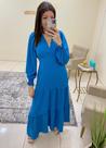 Vestido Longo Manga Longa Vestido Longo Manga Longa