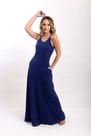 Vestido Longo Marmorizado com Bolso e Alça - Estilo e Conforto Vestido Longo Marmorizado com Bolso e Alça - Estilo e Conforto