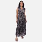 Vestido Longo Maya Ombro Drapeado Regulável Acinturado Decote em V Cores da Moda Elegante e Confortável Moda Casual Vestido Longo Maya Ombro Drapeado Regulável Acinturado Decote em V Cores da Moda Elegante e Confortável Moda Casual