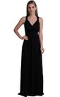 Vestido Longo Para Gestante E Amamentação Com Busto Ajustável - Preto Vestido Longo Para Gestante E Amamentação Com Busto Ajustável - Preto