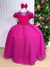 Vestido Longo Pink Giovanella para Crianças