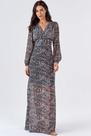 Vestido Longo PKS Estampa Unique Brown