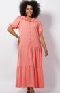Vestido Longo plus size Crepe Twill Chemise