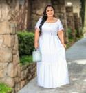Vestido Longo Plus Size Forrado