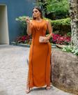 Vestido Longo PLus Size Regata Viés Moda Evangélica Feminina